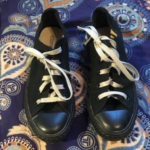 Converse All Star Black Canvas Shoe Size 6